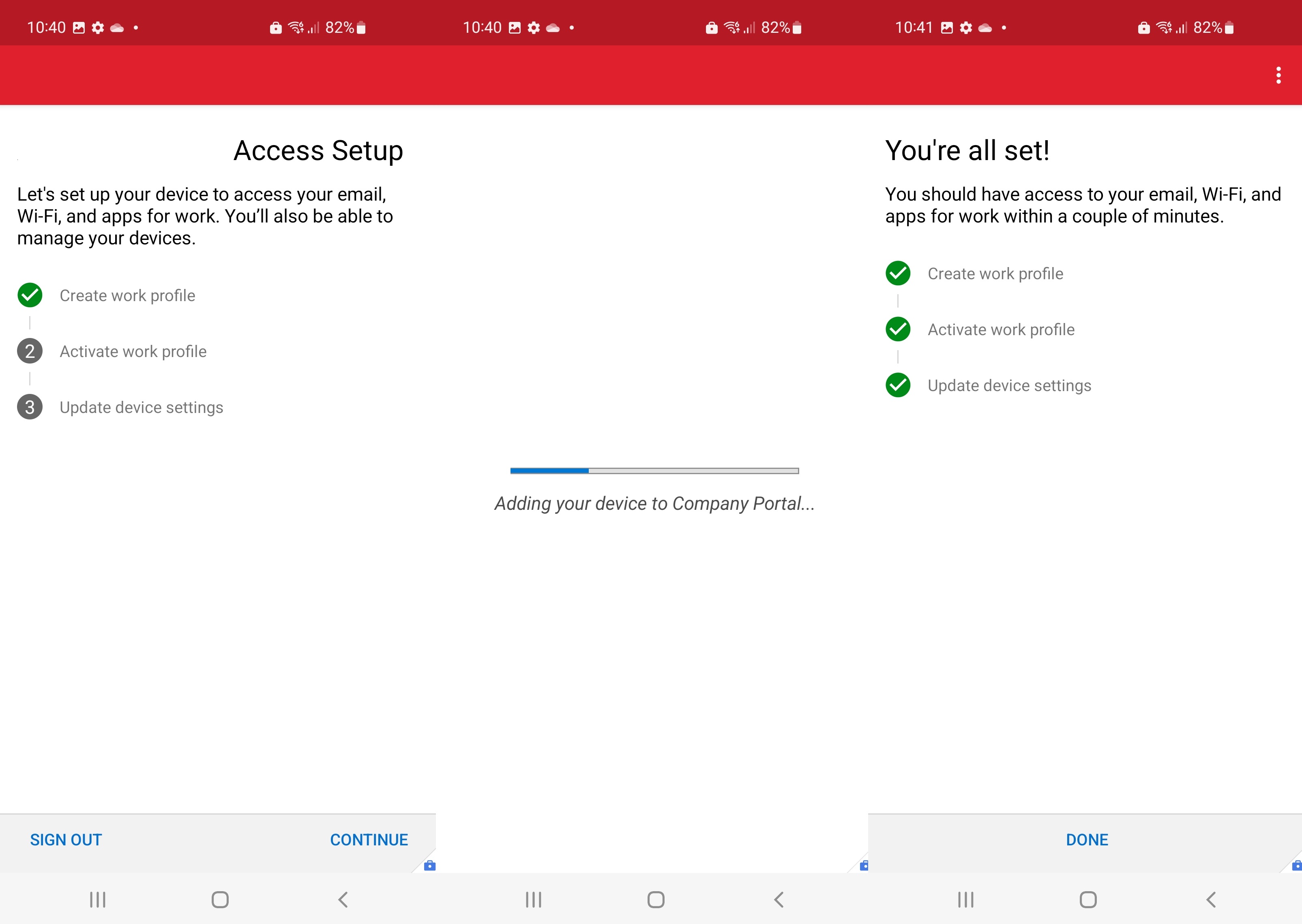 Android/Activate Work Profile